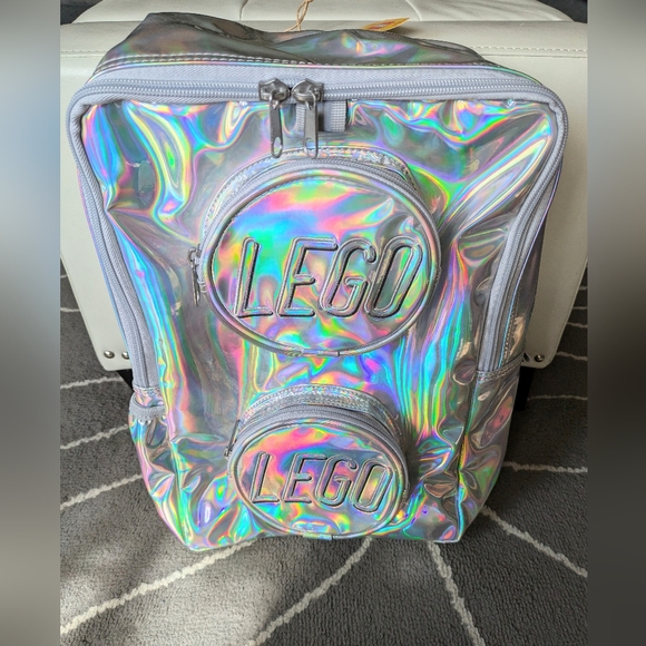 NWT LEGO Holographic Brick Backpack - Picture 3 of 14